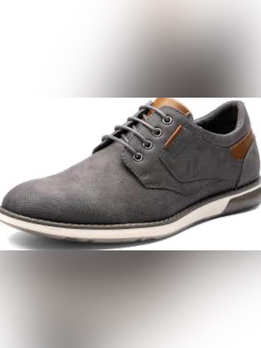 Bruno Marc Business Casual Dress Oxfords Shoes Grey Men Sz 10 New In Box